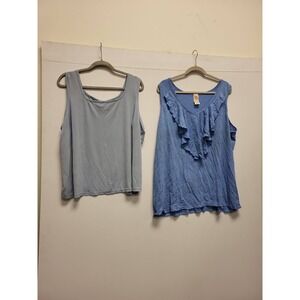 Studio 1940 Tank Top 22/24W Faded Glory 3X Bundle Womens Plus Size Shirts